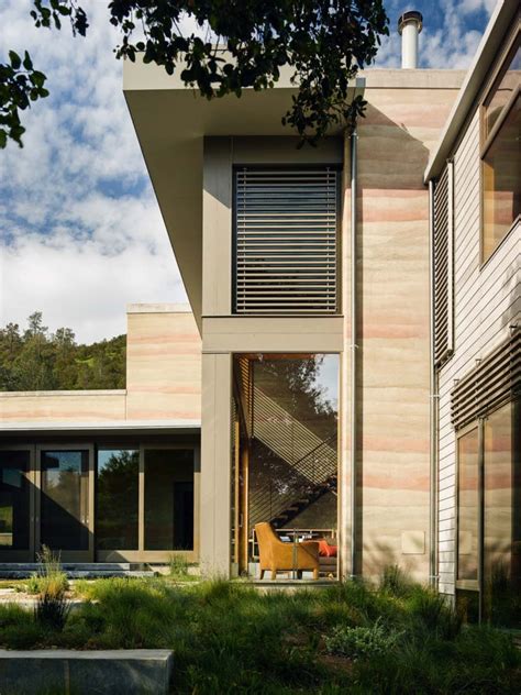 Rammed Earth House Hidden In The Forested Hills Of Northern California