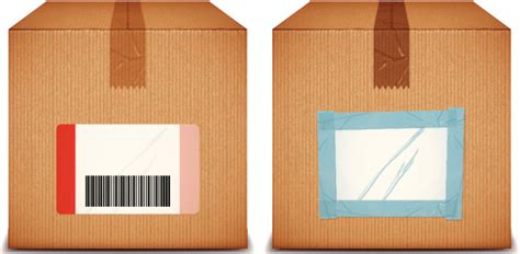Cardboard Boxes With Blank Labels Stock Illustration Download Image