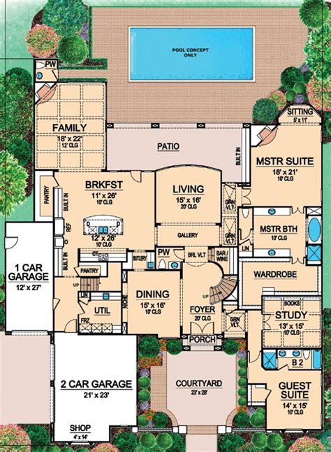 Luxury Plan 6612 Square Feet 5 Bedrooms 65 Bathrooms 5445 00177