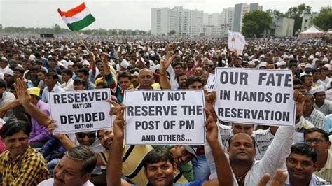 Indias Patel Community Rally Over Caste Quotas Bbc News
