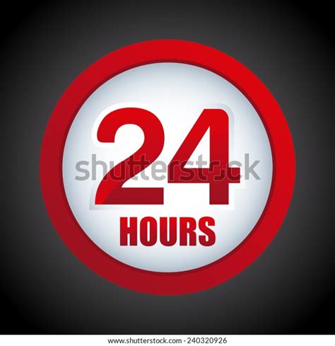 24 Hours Stock Vector Royalty Free 240320926 Shutterstock