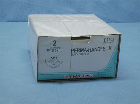Ethicon D7703 Perma Hand Silk Suture Size 2 30 Cp 1 Da Medical