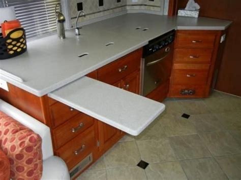Creative Interior Rv Design You Must Try Kitchen Countertop Extension