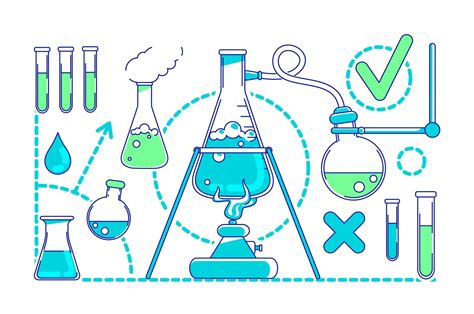 Objetos De Experimentos Científicos 1736621 Vector En Vecteezy