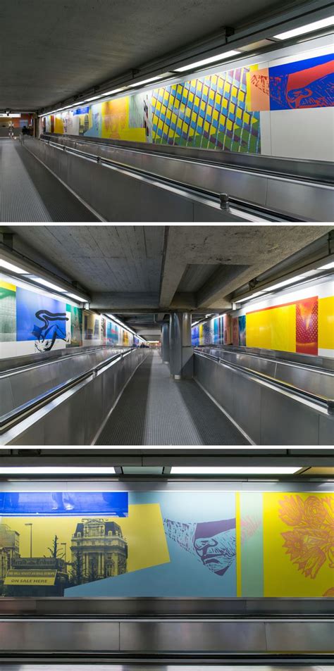 De Brouckere Brussels Metro Station Wall Cladding Project Polyvision