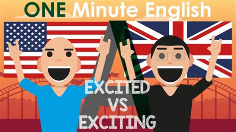 One Minute English Excited Vs Exciting Youtube