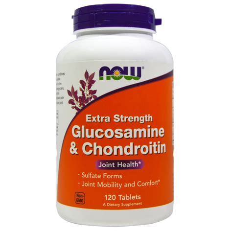 Now Foods Glucosamine And Chondroitin Extra Strength 120 Tablets By Iherb