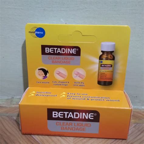 Betadine Clear Liquid Bandage 8g Jivaka Pharmacy