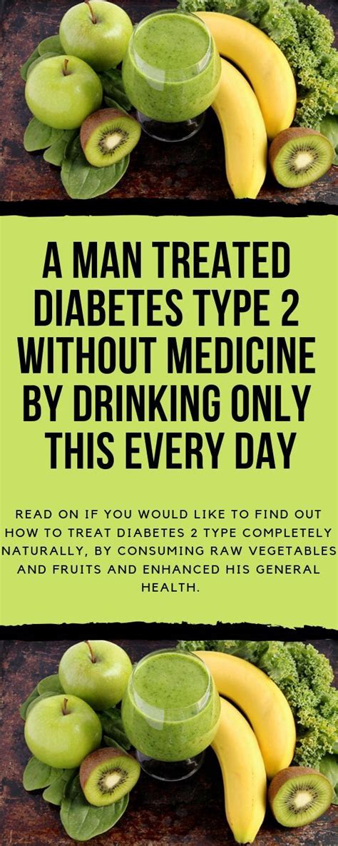 A Man Treated Diabetes Type Without Medicine By Drinking Only This