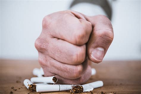 Fist Smashing Cigarettes Stock Photo Download Image Now Quitting