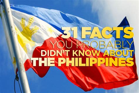 10 interesting facts about the philippines nomadic bo