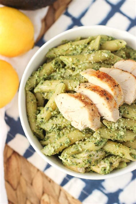 Avocado Pesto Chicken Pasta Oh Sweet Basil