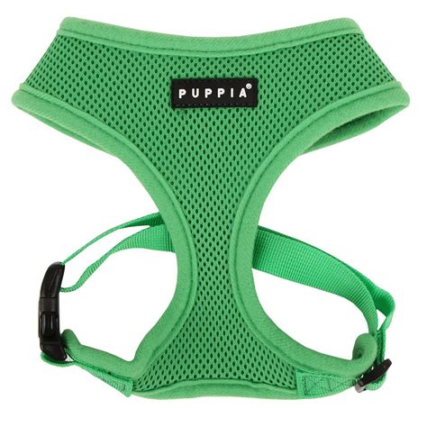 Soft mesh dog harness material allows for your pup's skin to breathe, making sure that there won't be any rashes or discomfort caused. Puppia Soft Adjustable Dog Harness size: X Large, Green ...