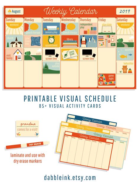 Daily Calendar For Kids Boho Montessori Materials Printable Etsy Artofit