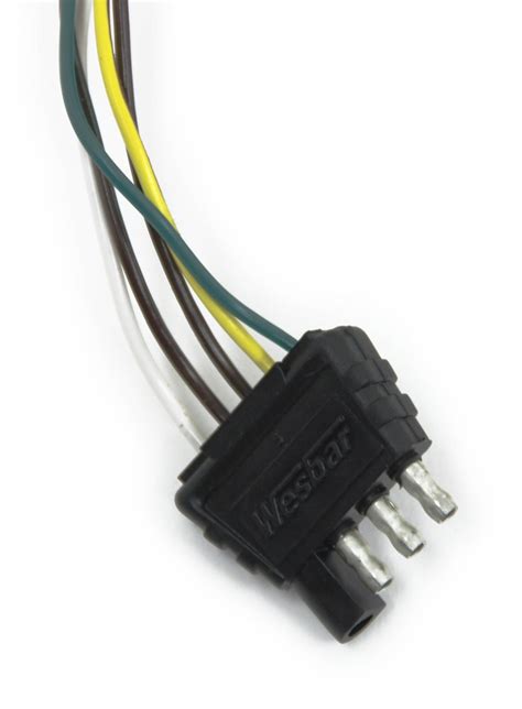 This wiring harness is a complete kit for wiring trailer stop, turn and running lights. 4-Flat Connector Wishbone Style - Trailer End Wesbar ...