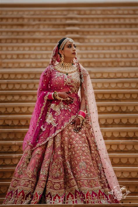 Royal Jaisalmer Wedding With A Dusty Pink Bridal Lehenga In 2021 Pink
