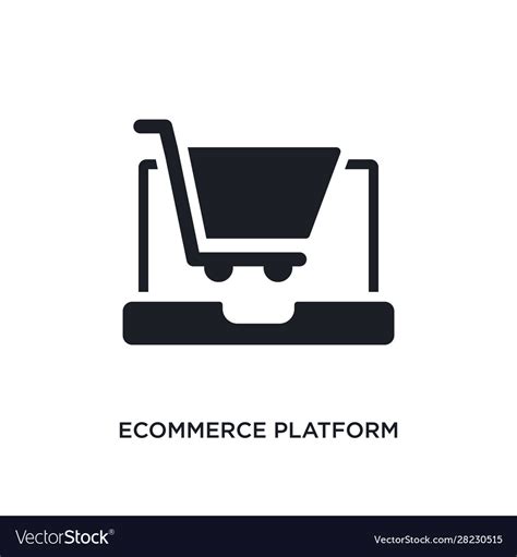 Ecommerce Platform Isolated Icon Simple Element Vector Image