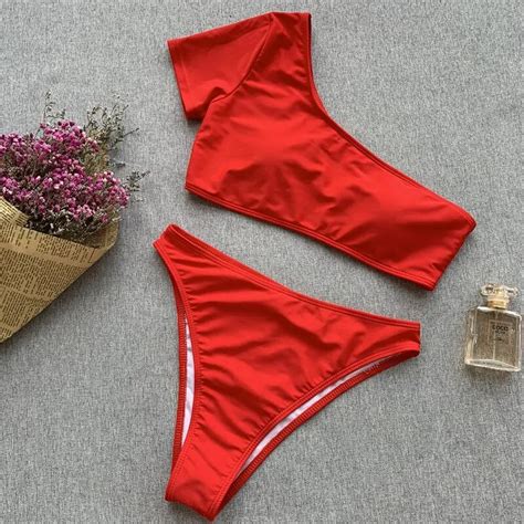 New Sexy Cut Out Brazilian Bikini Set Push Up Brazilian Bikinis Women Short Sleeve Swimwear