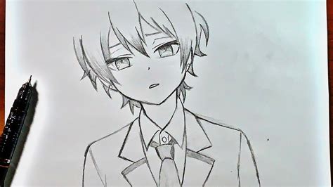 Cute Anime Boy Sketch