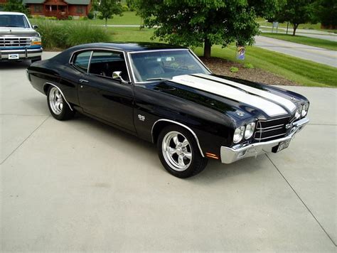 1970 Chevrolet Chevelle Ss Classic Black Muscle Car
