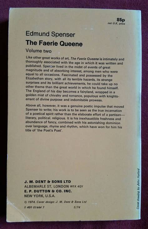Edmund Spenser The Fairie Queene Volumes One And Two Dent Etsy
