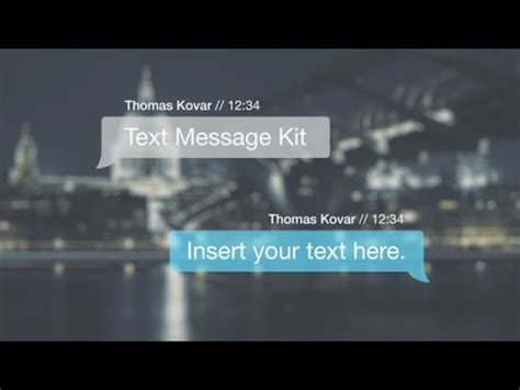 A collection of 200+ easy to use high quality text animations and motion graphic templates that are ready to be used for your next video project online. After Effects Template : Text Message Kit - YouTube