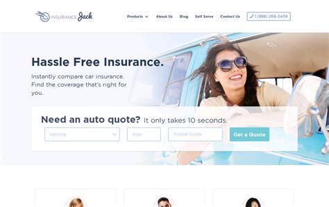 Insurance Jack Website is a Web Design Inspiration