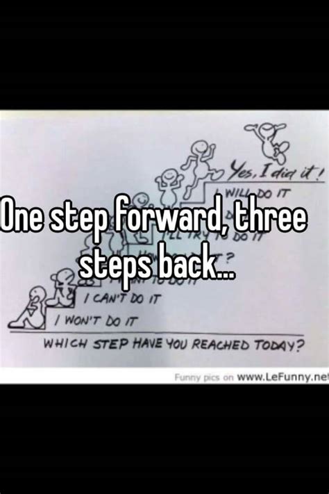 One Step Forward Three Steps Back