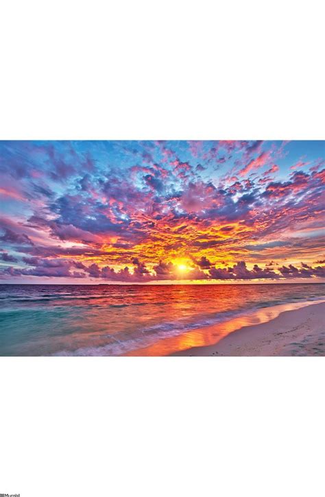 Sunset Over Ocean Wall Mural Sunset Painting Ocean Painting Amazing