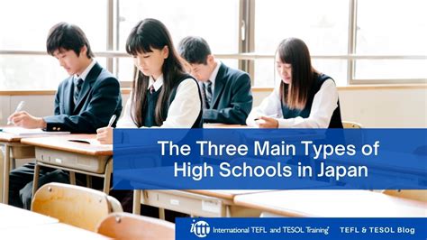 The Three Main Types Of High Schools In Japan Ittt Tefl Blog
