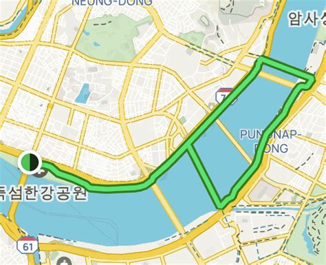 Han River Bike Path Ttukseom Park Gwangjin Bridge Seoul South