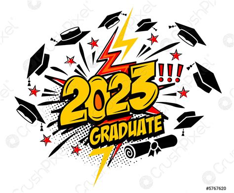 2023 Graduate Class Logo Stock Vector 5767620 Crushpixel
