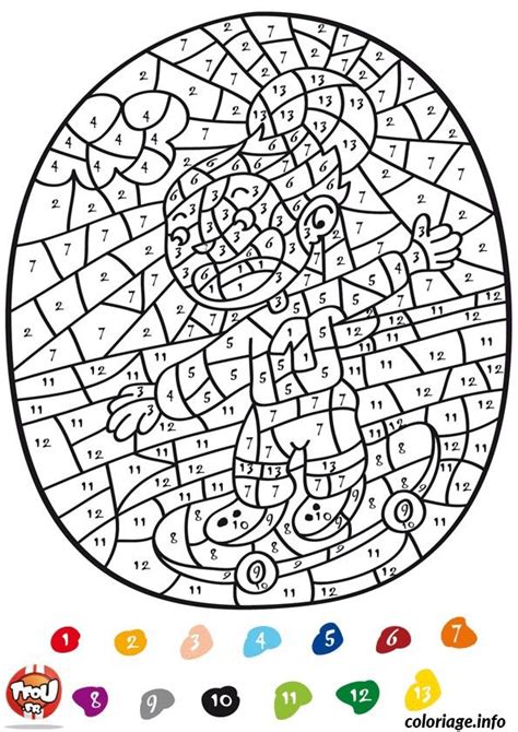 Coloriage Magique Addition 147 Dessin Magique Addition à Imprimer