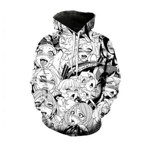 Anime Ahegao Face 3d Printed Hoodiezipper Hoodie