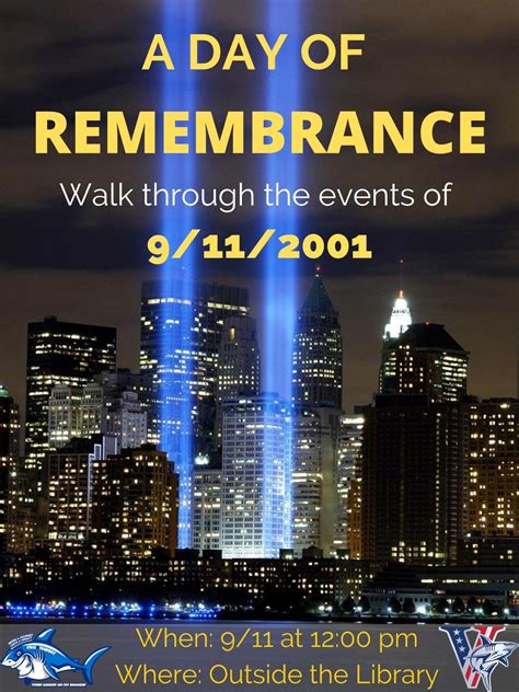 911 A Day Of Remembrance September 11 Nsu Sharkfins