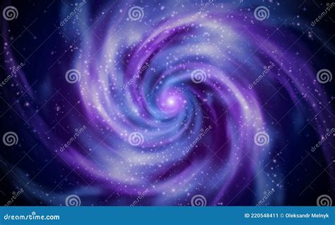 Spiral Galaxy In Outer Space With Starry The Universe Stars Nebula