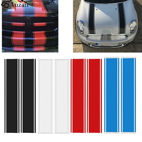Buy Pair Hood Racing Rally Stripes Auto Graphic Decal