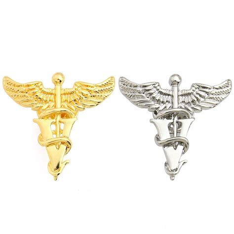 Buy Hanreshe Caduceus Brooch Pins 2 Pieces Set Medical Jewelry T