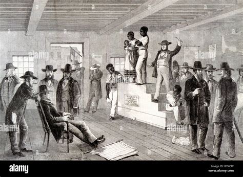 Slave Auction In Virginia About Stock Photo Alamy
