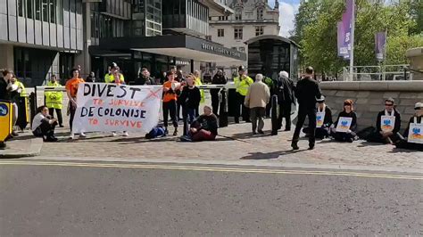 Climate Change Activists Target Bank Of England And Barclays Business