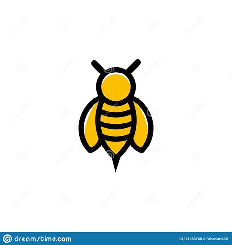 Bee Concepts Logo Vector Graphic Abstract Template Stock Illustration