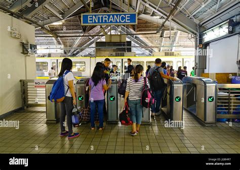 Manila Philippines Apr 12 2017 Train Station In Manila Philippines Manila Is The Center