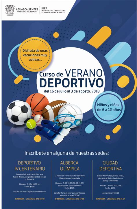 IDEA INVITA A PARTICIPAR EN SUS CURSOS DE VERANO DEPORTIVO