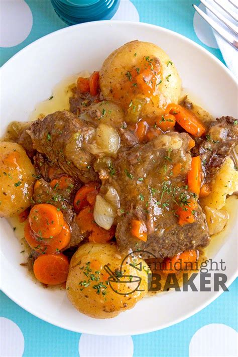 Add the beef (in batches, if needed) and cook for 15 minutes or until well browned on all sides. Instant Pot Pot Roast - The Midnight Baker