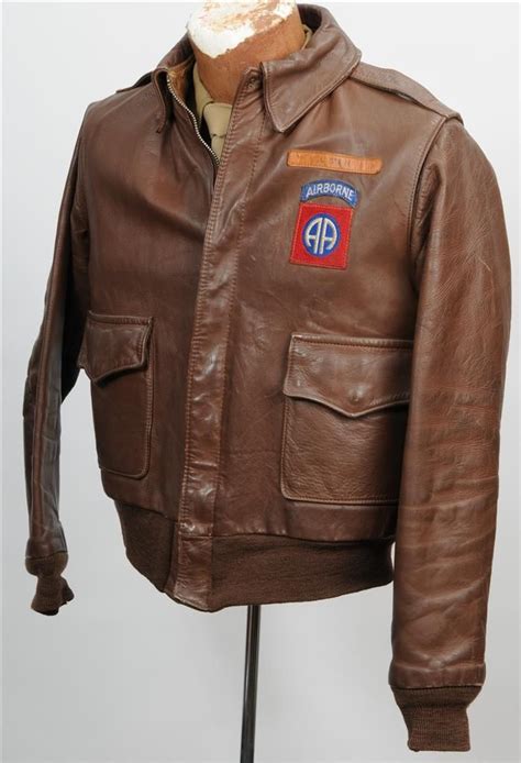 Wwii Us Army 82nd Airborne Division Paratrooper Officers A 2 Leather