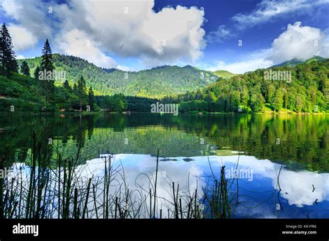 Landscape View Of Karagol Black Lake A Popular Destination For