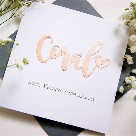 35th Wedding Anniversary Cards