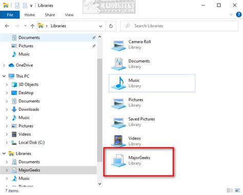 How To Move Libraries Above Or Below This Pc In File Explorer