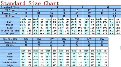 Size Chart Angel Brinks