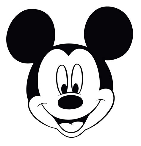 Mickey Mouse Head Template Mickey Mouse Silhouette